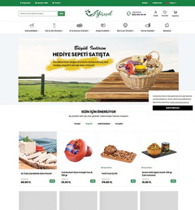 Yöresel & Doğal Ürün E-Ticaret Konsepti #1